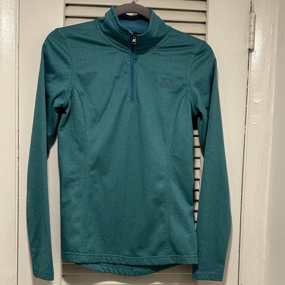 The North Face Teal Half-Zip Pullover